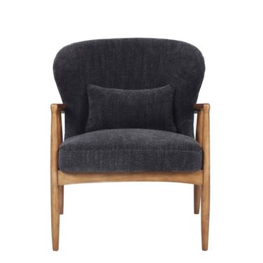 Rhodes Club Chair In Inkwell and Brown