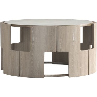Rhodes Cocktail Table In Weathered White
