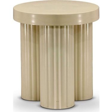Rhodes End Table In Cream