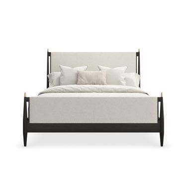 Rhythm King Upholstered Bed In Cream