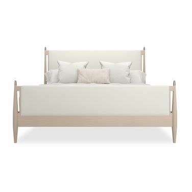 Rhythm King Upholstered Bed In Ivory