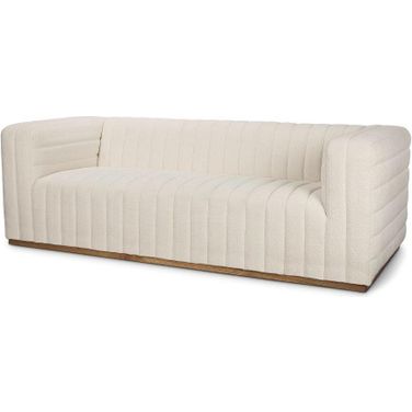 Ricciardo Cream Boucle 3-Seater Sofa