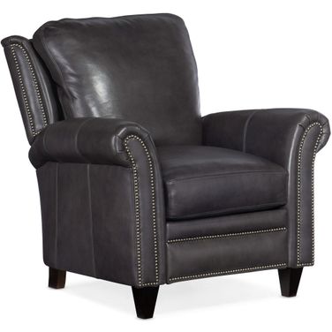 Richardson High Leg Reclining Lounger In Charcoal