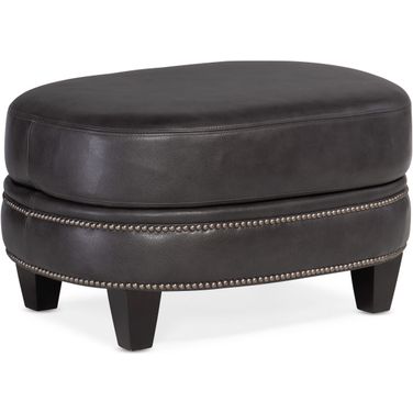 Richardson Ottoman In Charcoal