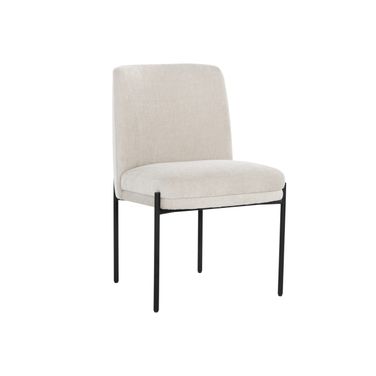 Richie Dining Chair In Black and Danny Ivory