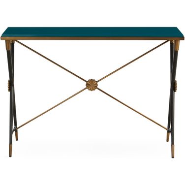Rider Console In Teal/Black/Brass