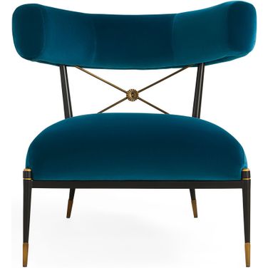 Rider Klismos Chair In Rialto Peacock