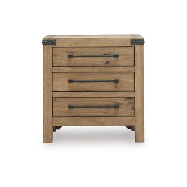 Ridgester Drawer NightStand In Light Brown