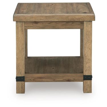 Ridgester End Table In Light Brown