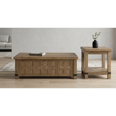 Ridgester Occasional Table Set In Light Brown