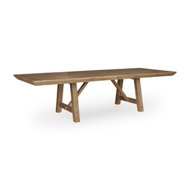 Ridgester Rectangular Dining Extension Table In Light Brown