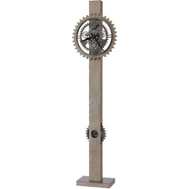 Riella Floor Clock In Grey