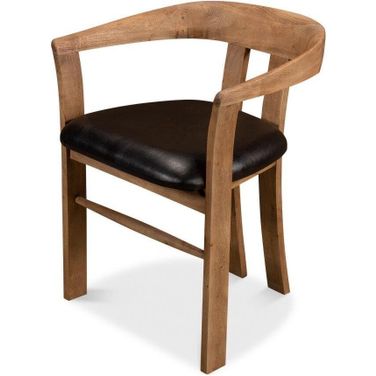 Rift Tan Leather Dining Chair