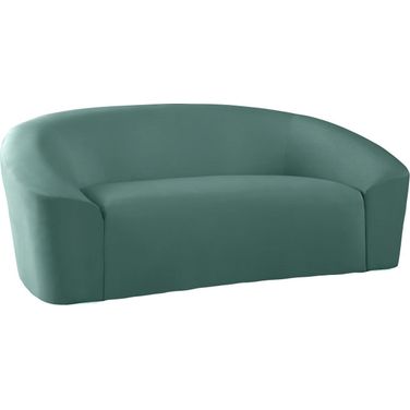 Riley Velvet Loveseat In Mint