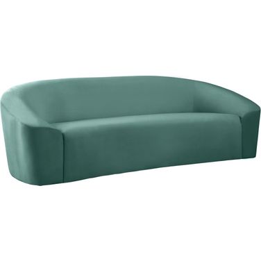 Riley Velvet Sofa In Mint