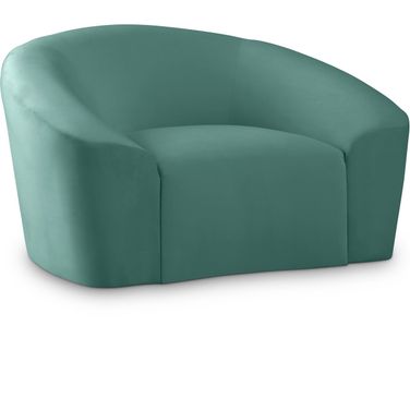 Riley Velvet Chair In Mint