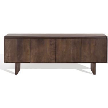 Rinaldi 4 Door Wood Sideboard In Dark Walnut