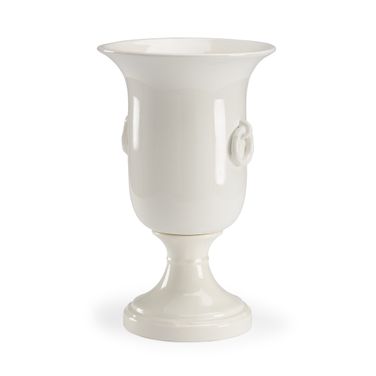 Ring Vase In White and Cream