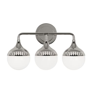 Rio Three-Light Sconce In Polished Nickel