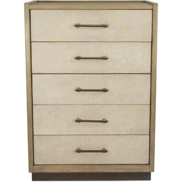 Rio Vista Woven 5 Drawer Chest In Tan