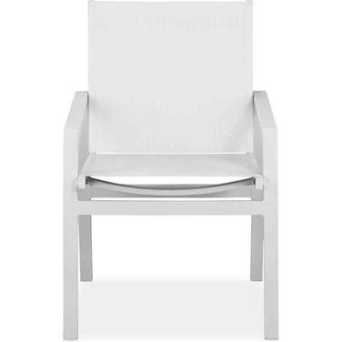 Rio White Indoor/Outdoor Dining Arm Chair Set of 2