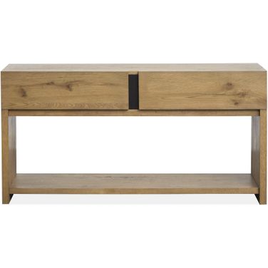 Ripley Rectangular Sofa Table In Rustic Caramel and Dark Bronze