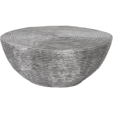 Ripple Coffee Table In Silver And Black