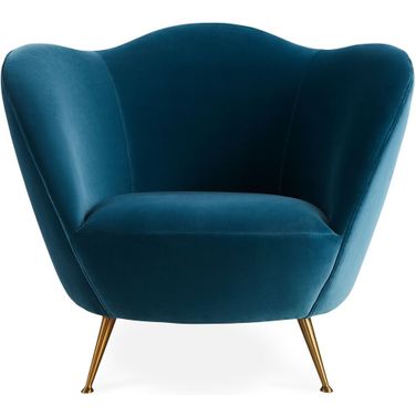 Ripple Lounge Chair In Varese Petrol