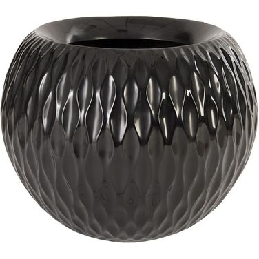 Ripple Planter In Black