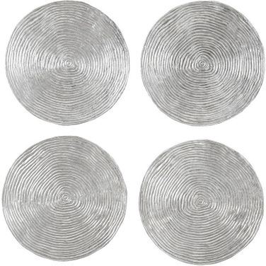 Ripple Wall Disk In Silver PH102837