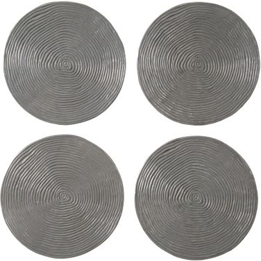 Ripple Wall Disk In Silver PH102838