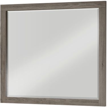 River Dresser Mirror In Gray Oak