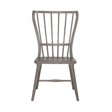 River Place Windsor Back Side Chair Set of 2 In Gray