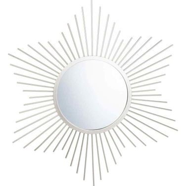 River Silver Sunburst Mirror