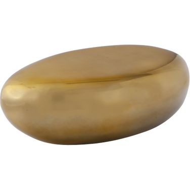 River Stone Coffee Table In Gold
