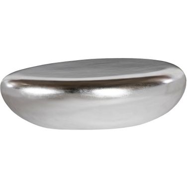 River Stone Large Coffee Table In Silver