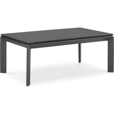 Riverside Aluminum Outdoor Patio Coffee Table In Gray