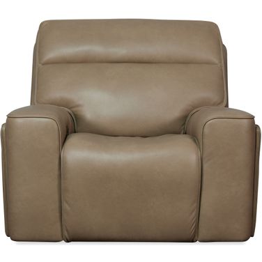 Riverton Power Gliding Recliner with Power Headrest and Lumbar In Brown