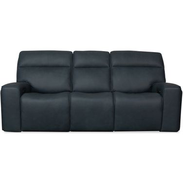 Riverton Power Sofa with Power Headrest and Lumbar In Blue