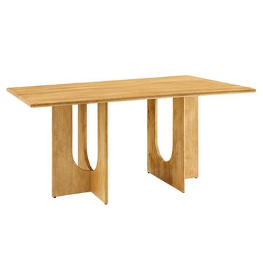 Rivian 70 Inch Wood Rectangular Dining Table In Oak