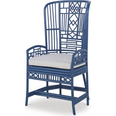Riviera Desk Chair In Dark Blue