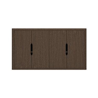 Rivington Modern 4-Shelf 60" Sideboard in Walnut