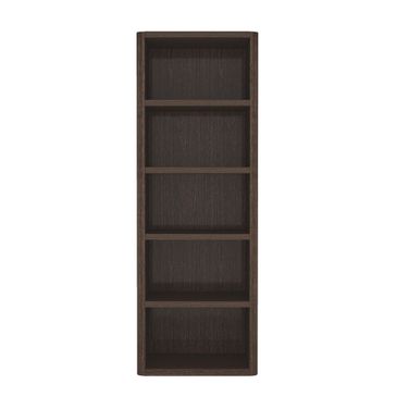 Rivington Modern 5-Shelf 28" Open Bookcase in Dark Walnut