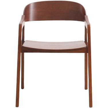Rivo Elegant Dining Chair In Dark Brown