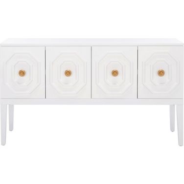 Riya 3 Door 2 Shelf Sideboard in White