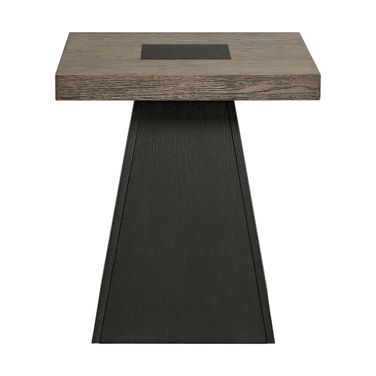 Rizzo End Table In Grey and Dark Espresso