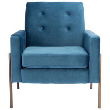 Roald Sofa Accent Chair in Blue