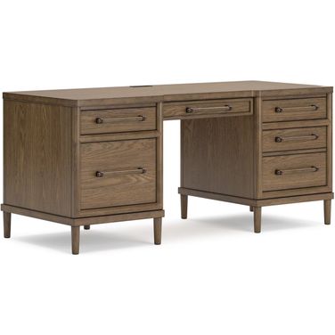 Roanhowe 68 Inch Home Office Desk In Brown