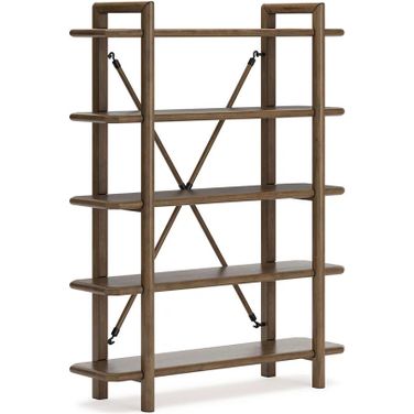 Roanhowe 71 Inch Bookcase In Brown