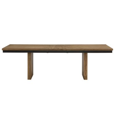 Roatan 80-96 Inch Table with 16 Inch Self Storing Leaf In Brown